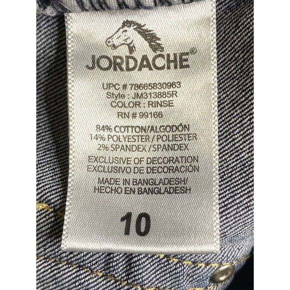 Y2k Vintage Jordache Womens 10 Jeans Embroidered Dark Wash Straight Skinny - Picture 3 of 11